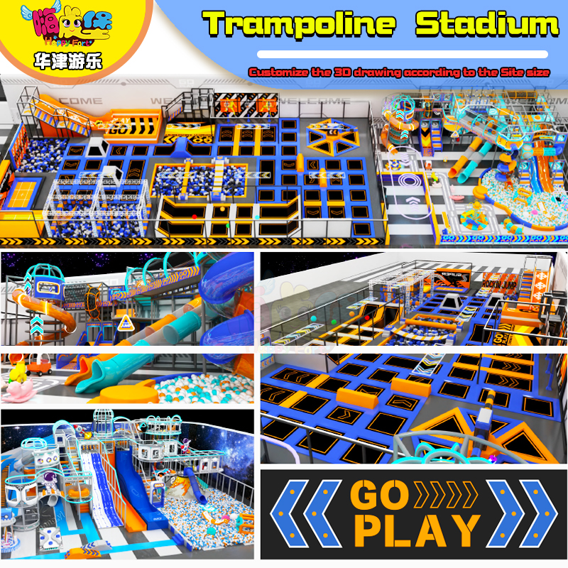 trampolines sport hall